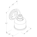 WL0003  1-Light Dimmable Wall Sconce