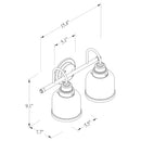 WL0003  2-Light Dimmable Vanity Light