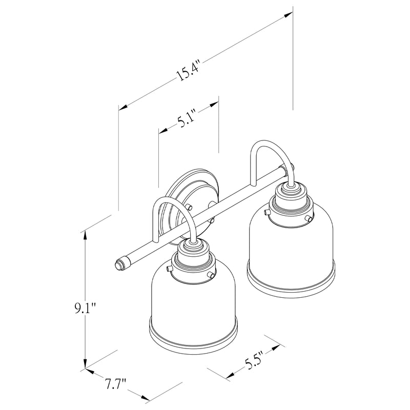 WL0003  2-Light Dimmable Vanity Light