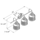 WL0003  3-Light Dimmable LED Vanity Light