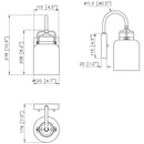 WL0004  1-Light Dimmable LED Wall Sconce