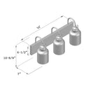 WL0004  3-Light Dimmable LED Vanity Light