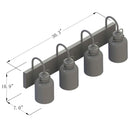 WL0004  4-Light Dimmable LED Vanity Light