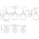 WL0005  3-Light Dimmable LED Vanity Light