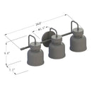 WL0006  3-Light Dimmable LED Vanity Light