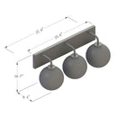 WL0008  3-Light Dimmable LED Vanity Light