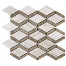 WOBE-06  Wooden Beige Series- Lace Mosaic Tile
