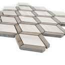 WOBE-06  Wooden Beige Series- Lace Mosaic Tile