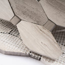 WOBE-07  Wooden Beige Series- Victoria Mosaic Tile