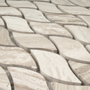 WOBE-08  Wooden Beige Series- Water Jelly Mosaic Tile